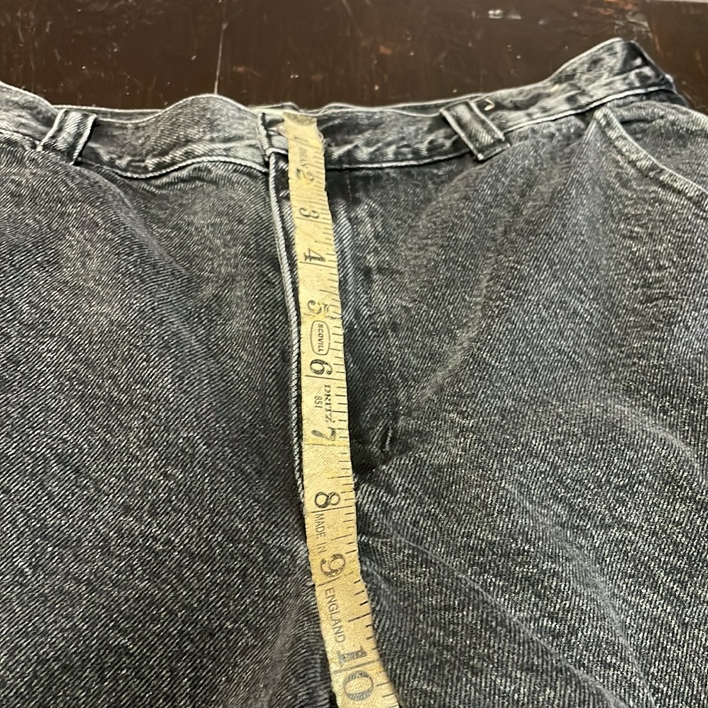 Madewell Low Slung Cargo Black Wash Denim Jeans Size 27. - Picture 9 of 15